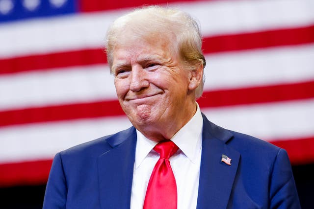 <p>Former president claimed that his Democrat rival is ‘conning the American public’ by ‘copying almost everything’ that he does </p>