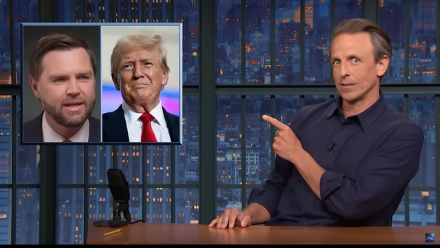<p>Seth Meyers joked he was calling Republicans ‘weird’ long before Tim Walz </p>
